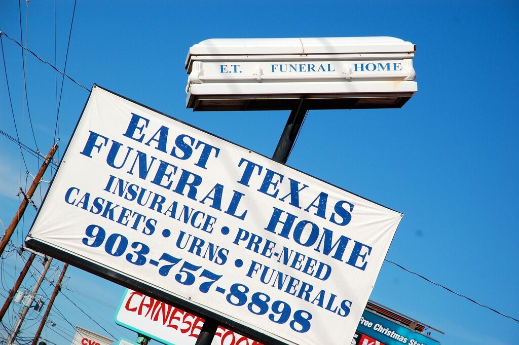 Funeral Home Sign